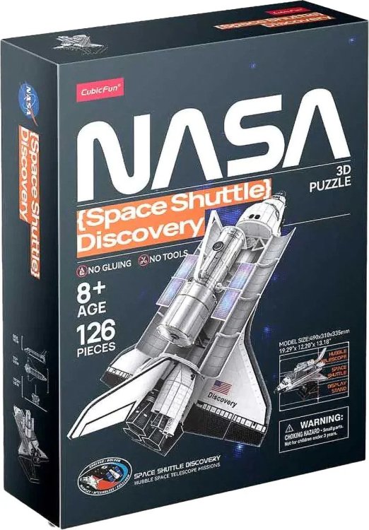 Обложка книги «CUBICFUN NASA 3D пазл «Космический шаттл Discovery»»