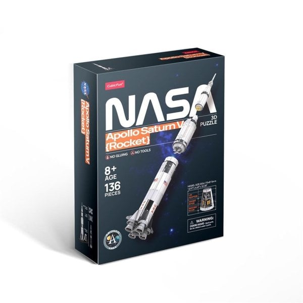 Обложка книги «CUBICFUN NASA 3D пазл «Ракета Apollo Saturn V»»