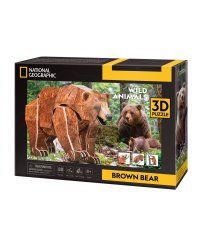 CUBICFUN NATIONAL GEOGRAPHIC 3D пазл «Бурый медведь»