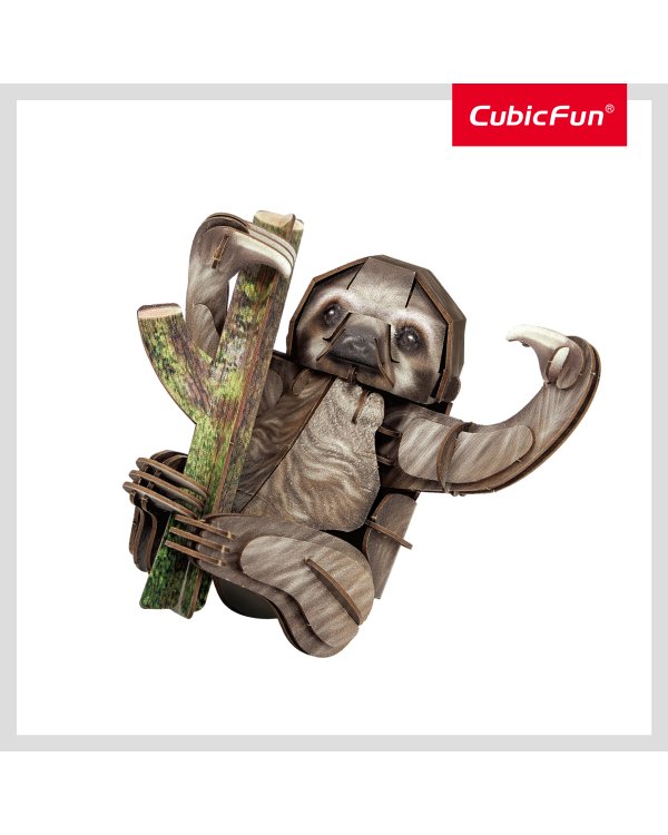 CUBICFUN NATIONAL GEOGRAPHIC 3D пазл «Трёхпалый ленивец»