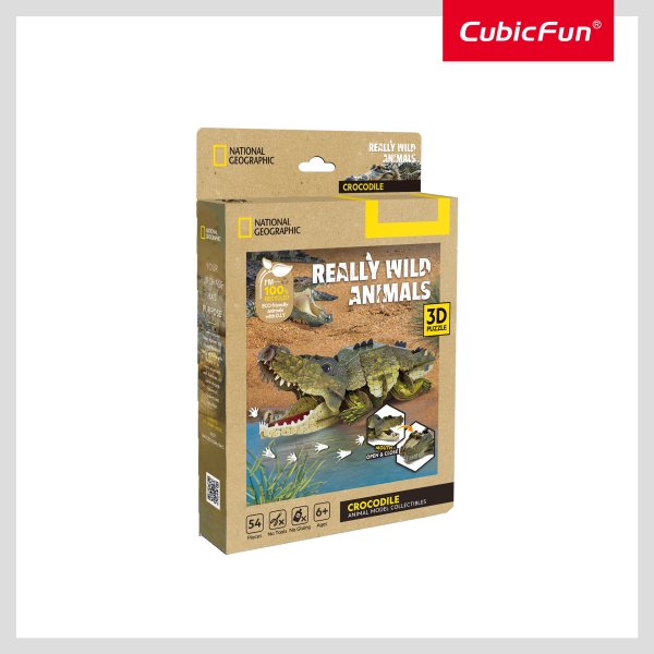 Обложка книги «CUBICFUN NATIONAL GEOGRAPHIC 3D пазл «Крокодил»»