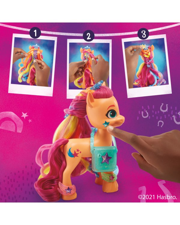Дополнительное изображение книги «MY LITTLE PONY Фигурка Санни с радужными волосами, 15 см»