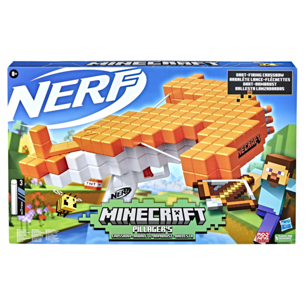 NERF Minecraft Бластер Pillagers Crossbow NERF Minecraft Бластер Pillagers Crossbow