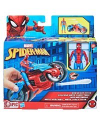 SPIDER-MAN игровой набор Герой и Мотоцикл, 10 см