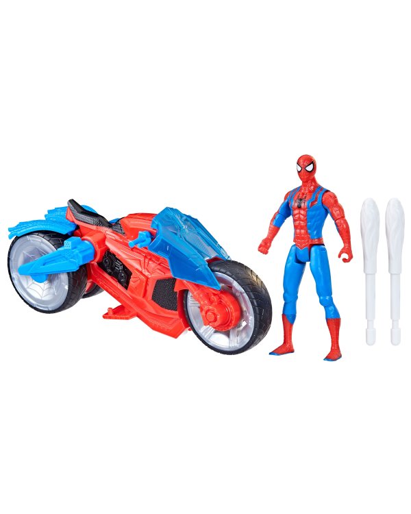 SPIDER-MAN игровой набор Герой и Мотоцикл, 10 см