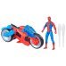 SPIDER-MAN игровой набор Герой и Мотоцикл, 10 см