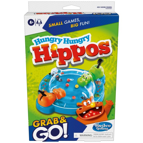 HUNGRY HUNGRY HIPPOS Дорожная версия Grab&Go