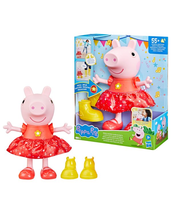 PEPPA PIG интерактивная игрушка Пеппа со звуковыми эффектами 30 см