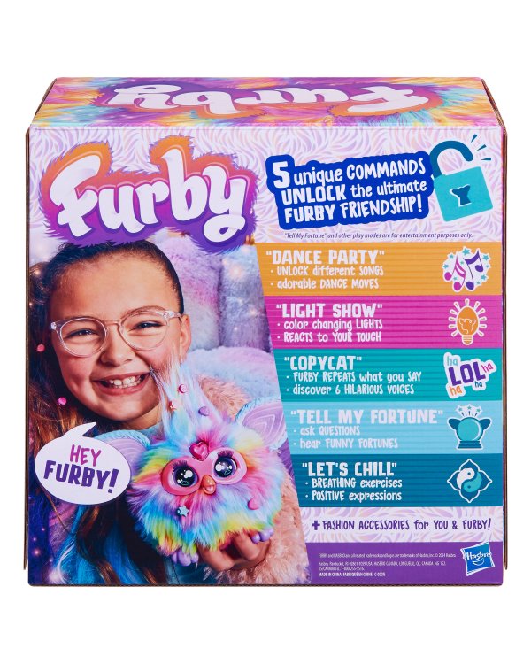 FURBY интерактивная игрушка радужный Furby