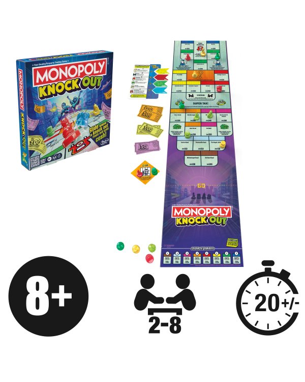 Дополнительное изображение книги «MONOPOLY настольная игра Knockout ENG»