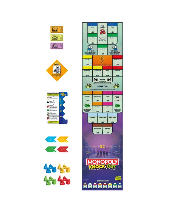 Дополнительное изображение книги «MONOPOLY настольная игра Knockout ENG»
