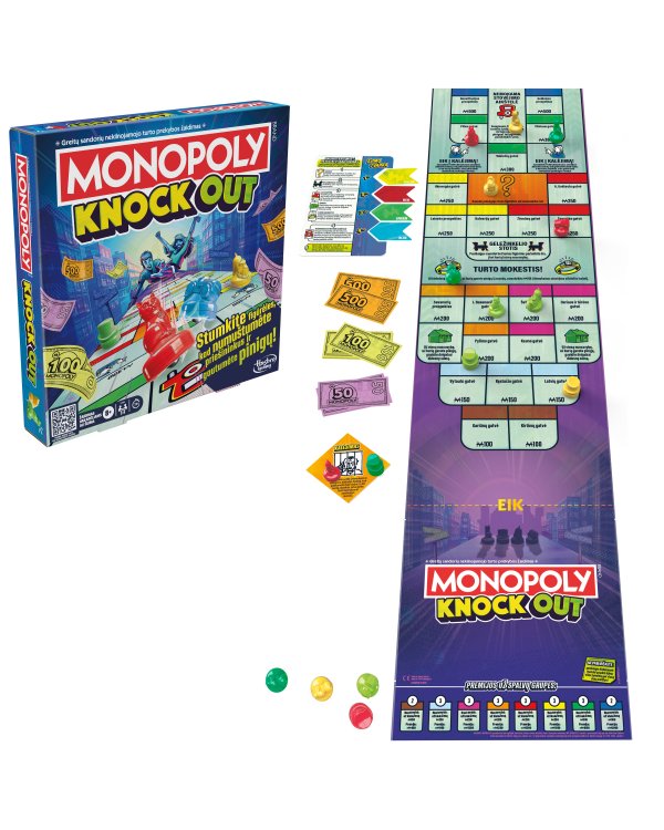 MONOPOLY настольная игра настольная игра Knockout (на литовском яз.)