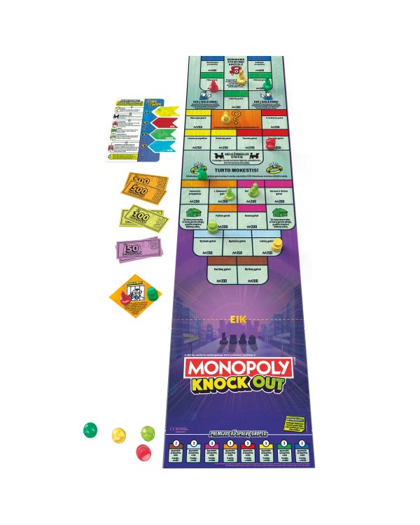 MONOPOLY настольная игра настольная игра Knockout (на литовском яз.)