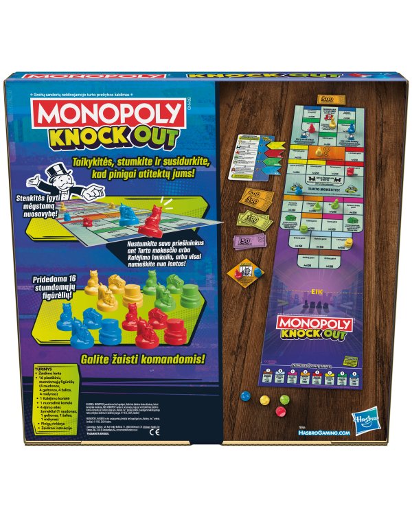 MONOPOLY настольная игра настольная игра Knockout (на литовском яз.)
