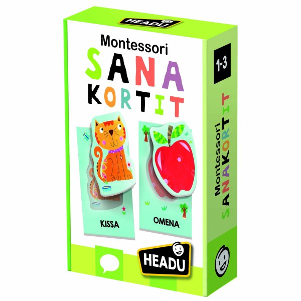 Обложка книги «HEADU Монтессори детские развивающие карточки (на фин. языке)»