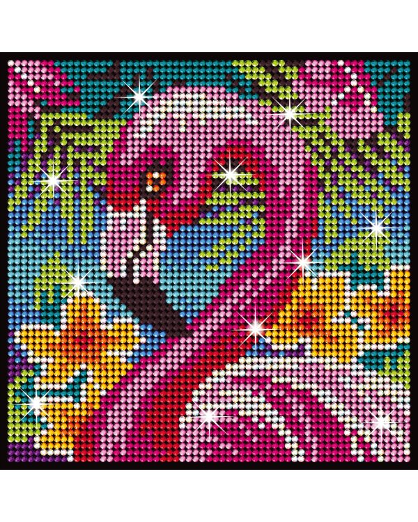 KITFIX Набор для рукоделия Алмазная мозайка Фламинго