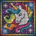 KITFIX Набор для рукоделия Алмазная мозайка Единорог