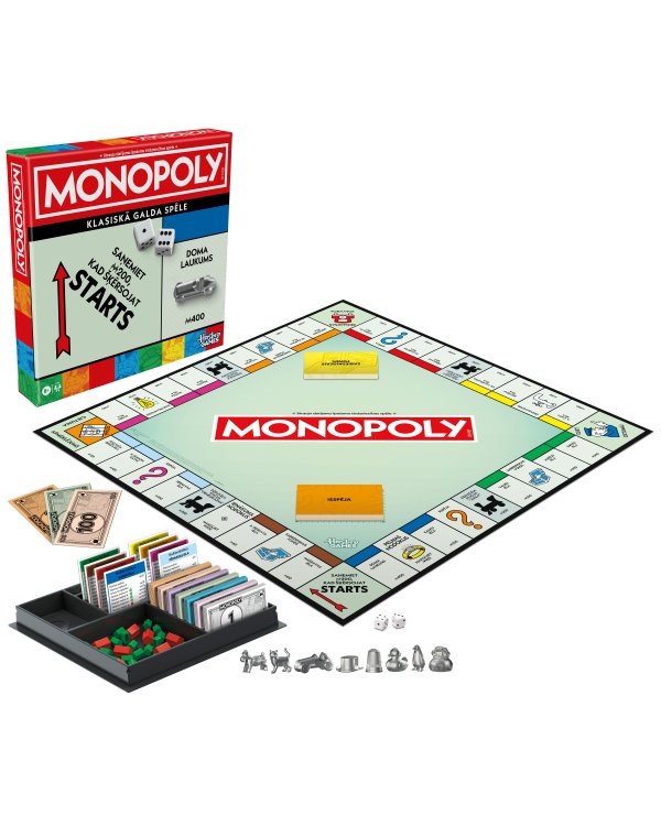 MONOPOLY Настольная игра Классическая Монополия (на латышском яз.)