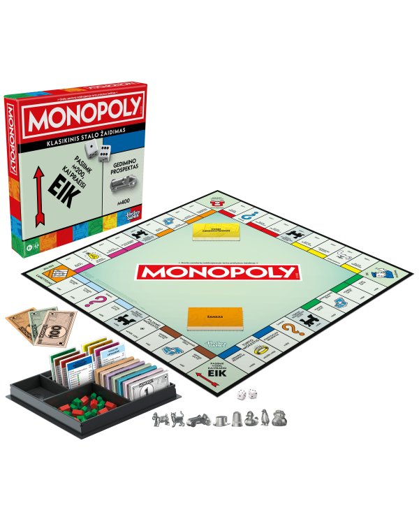 MONOPOLY Настольная игра Классическая Монополия (на литовском языке.)