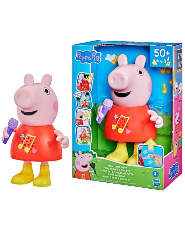 PEPPA PIG интерактивная игрушка Говорящая и Поющая Пеппа (на английском языке)