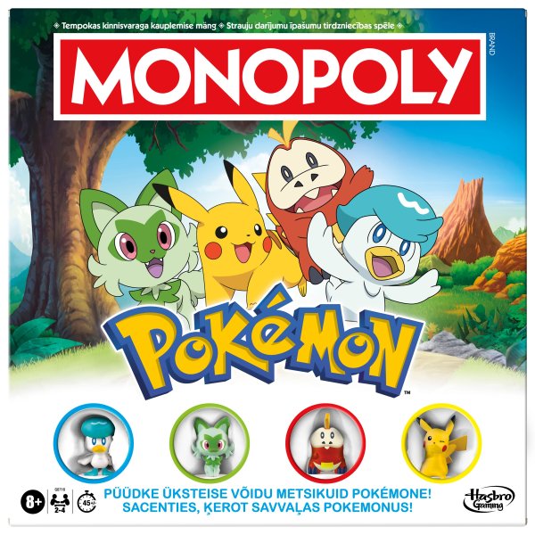 MONOPOLY Настольная игра Pokemon (на эстонском и латышском яз.)