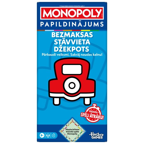 MONOPOLY Настольная Игра Bezmaksas stāvvieta Džekpots (на латышском яз.)