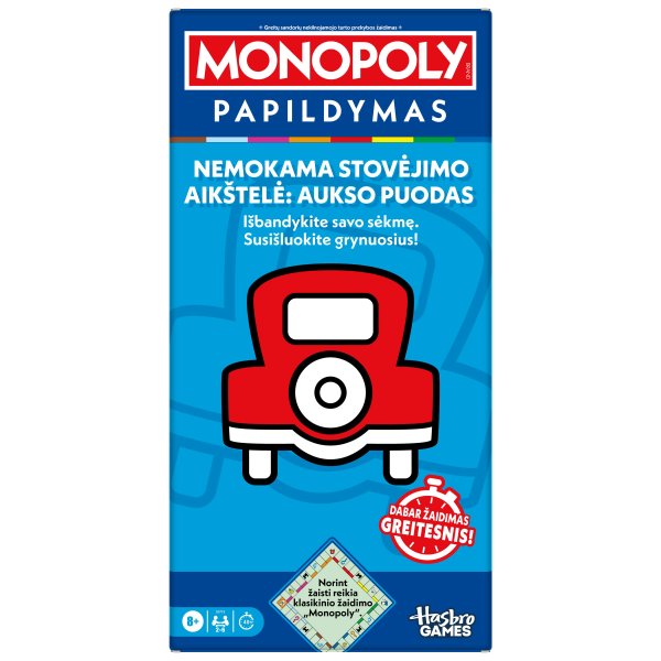 MONOPOLY Настольная Игра Nemokama stovėjimo aikštelė: aukso puodas (на литовском языке.)