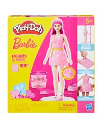PLAY-DOH BARBIE игровой набор Барби Сердечки и причёски