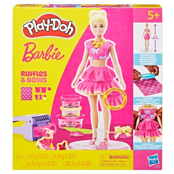 PLAY-DOH BARBIE игровой набор Барби Оборки и бантики