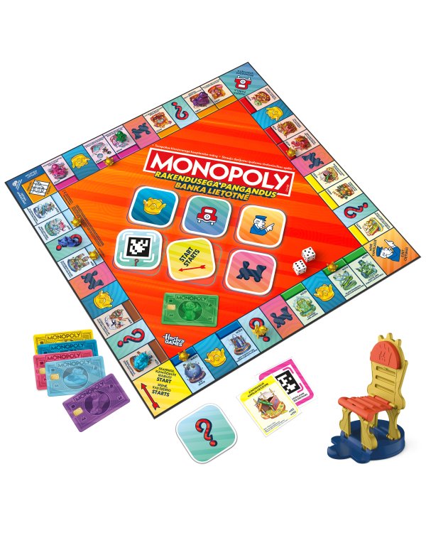 MONOPOLY настольная игра Rakendusega Pangandus/ Banka Lietotne (на эстонском и латышском яз.)
