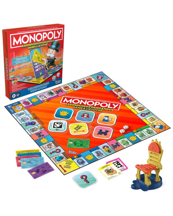 MONOPOLY настольная игра Rakendusega Pangandus/ Banka Lietotne (на эстонском и латышском яз.)