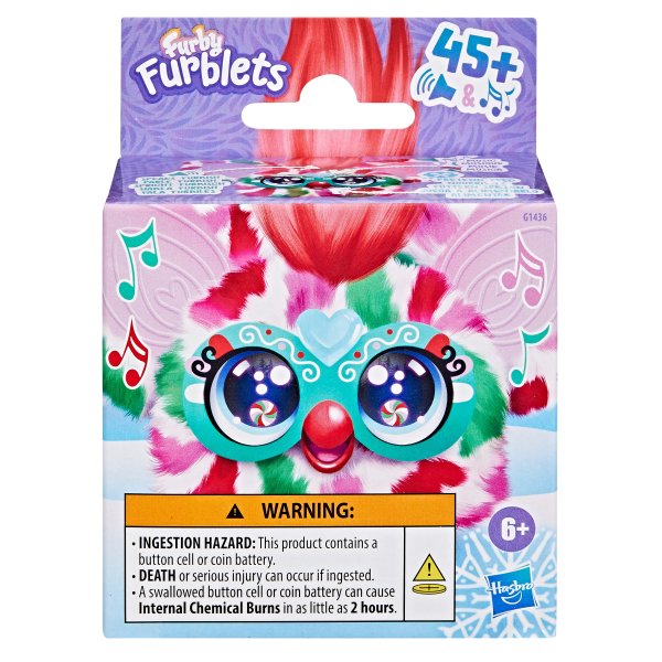 FURBY Интерактивная мягкая игрушка Furblet Pep Mint 5 см