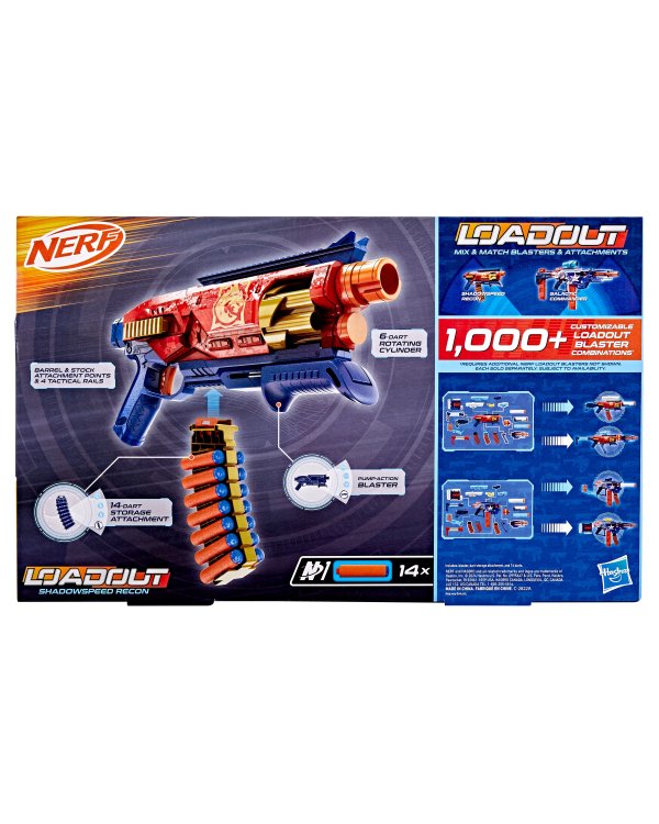 NERF Loadout игрушечный бластер Shadowspeed Recon