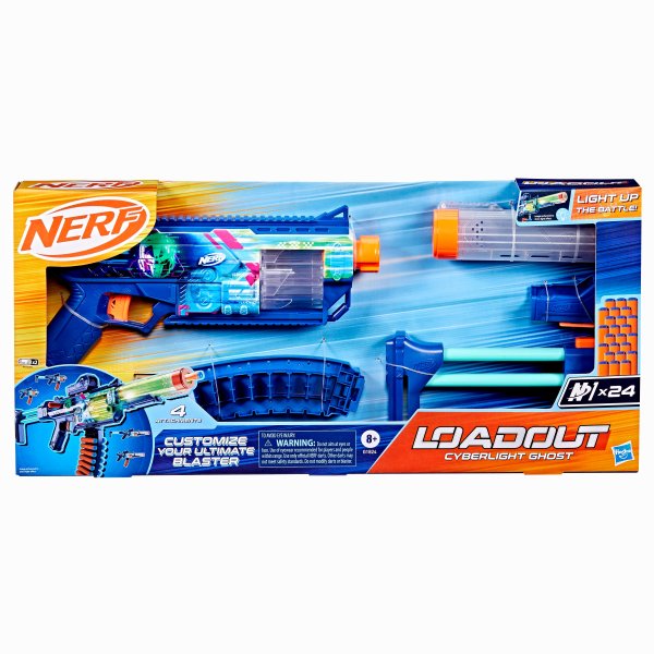 NERF Loadout игрушечный бластер Cyberlight Ghost NERF Loadout игрушечный бластер Cyberlight Ghost