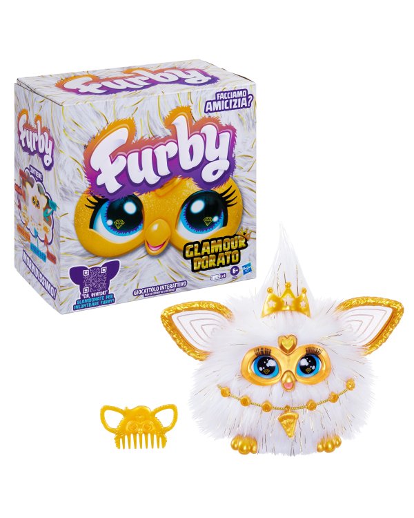 Дополнительное изображение книги «FURBY Интерактивная игрушка Furby Золотой гламур»