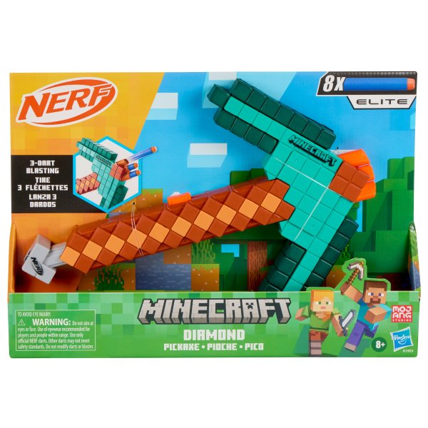 Обложка книги «NERF MINECRAFT бластер Diamond pickaxe»