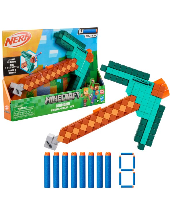 Дополнительное изображение книги «NERF MINECRAFT бластер Diamond pickaxe»