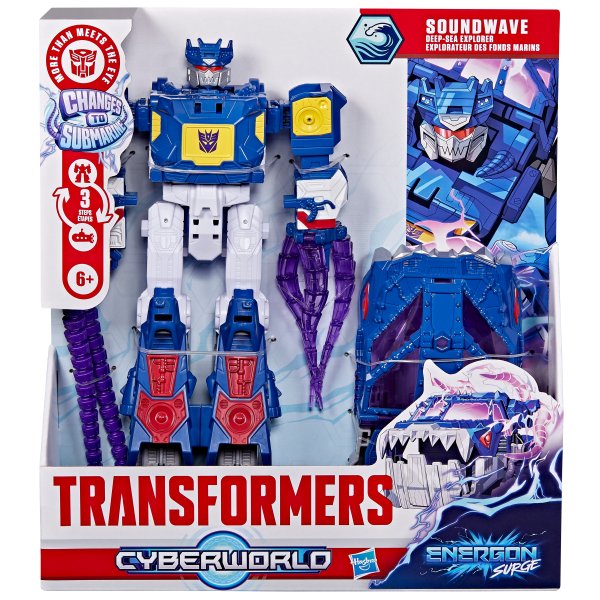 Обложка книги «TRANSFORMERS Cyberverse Фигурка Саундвейв глубоководный исследователь 22,5 см»