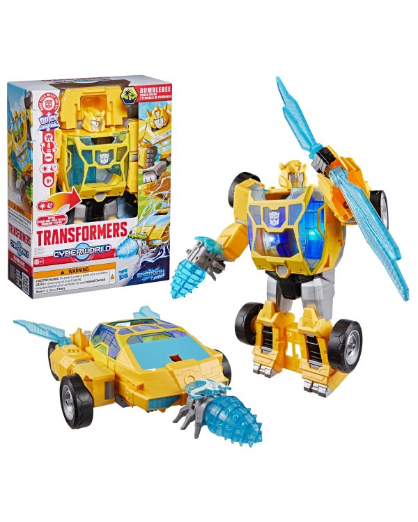 Дополнительное изображение книги «TRANSFORMERS Cyberverse Фигурка Бамблби Power Spark 28 см»