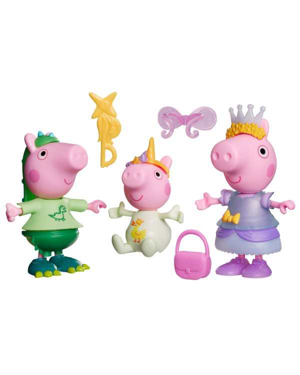 Дополнительное изображение книги «PEPPA PIG Игровой набор Пеппа и друзья. Костюмы, 3 фигурки по 15 см»