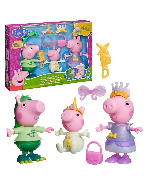 Дополнительное изображение книги «PEPPA PIG Игровой набор Пеппа и друзья. Костюмы, 3 фигурки по 15 см»