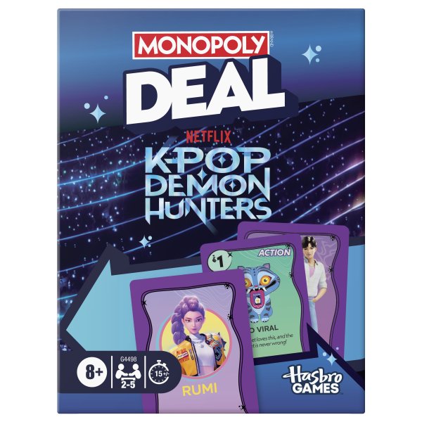 Обложка книги «MONOPOLY карточная игра Deal KPOP Demon hunters (на английском яз.)»
