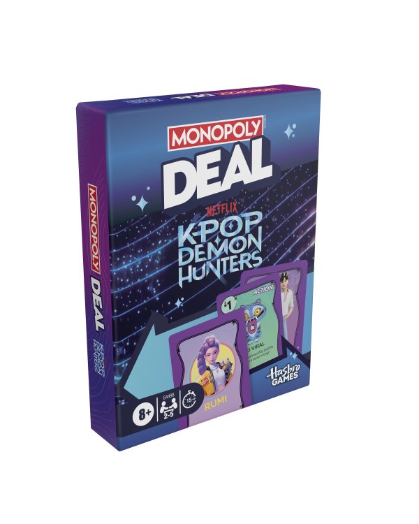 Дополнительное изображение книги «MONOPOLY карточная игра Deal KPOP Demon hunters (на английском яз.)»