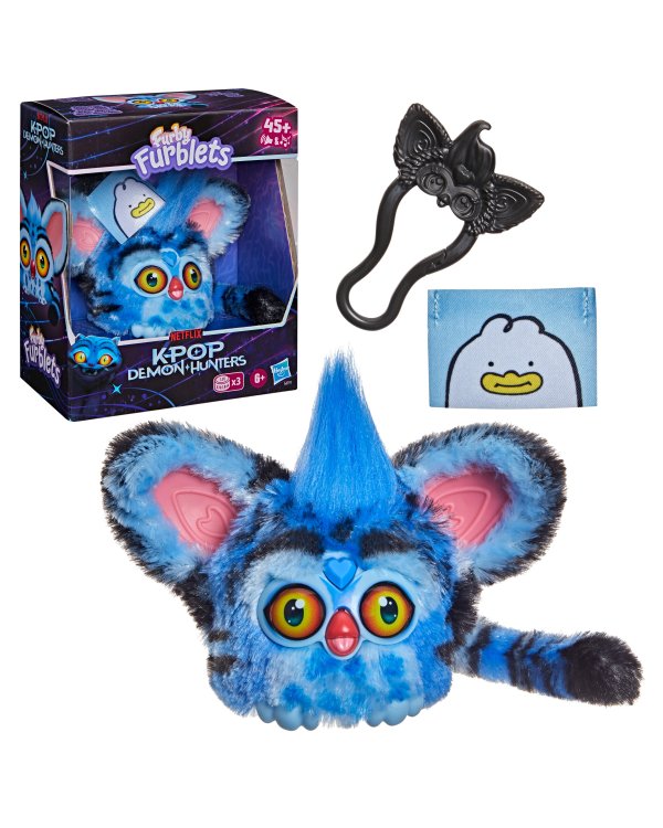 Дополнительное изображение книги «FURBY KPOP DEMON HUNTERS Интерактивная плюшевая игрушка Фёрблетс Дерпи Тигр»