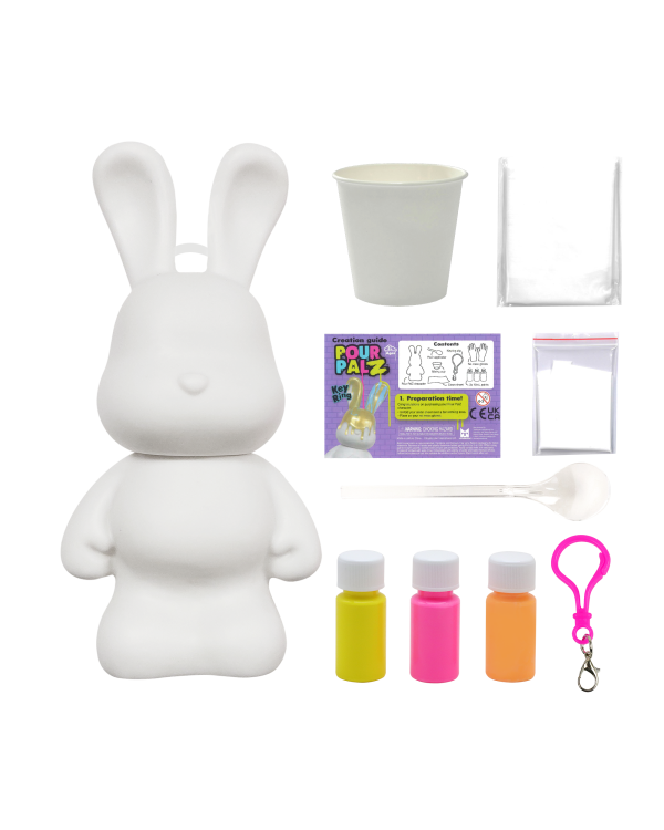Pour Palz DIY Мини-раскрашиваемый зайчик – брелок