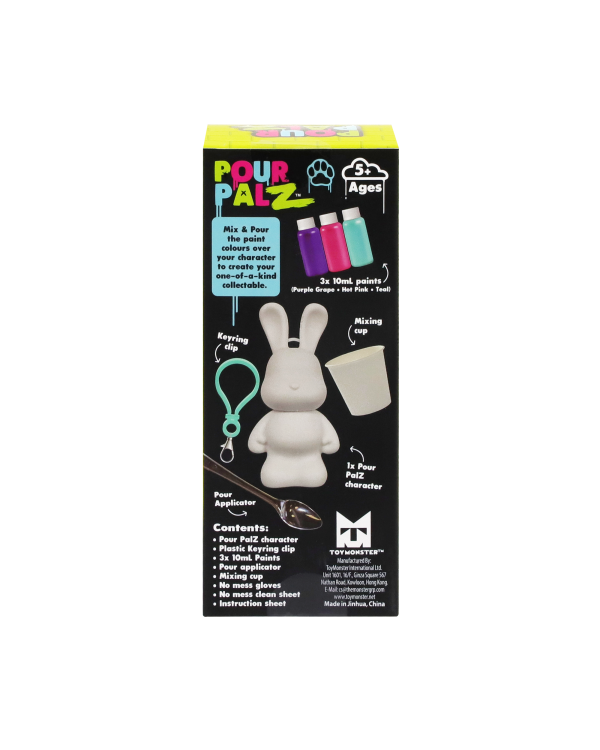 Pour Palz DIY Мини-раскрашиваемый зайчик – брелок