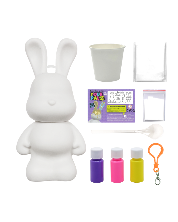 Pour Palz DIY Мини-раскрашиваемый зайчик – брелок