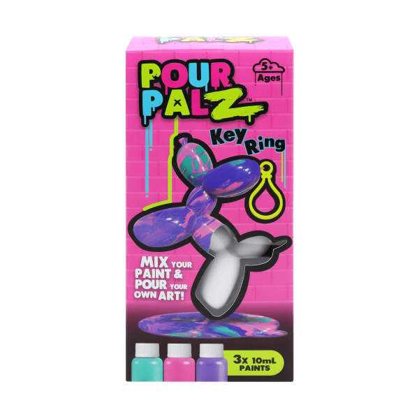 Pour Palz DIY маленький щенок из воздушного шарика, брелок, ассорти 4, CDU Pour Palz DIY маленький щенок из воздушного шарика, брелок, ассорти 4, CDU