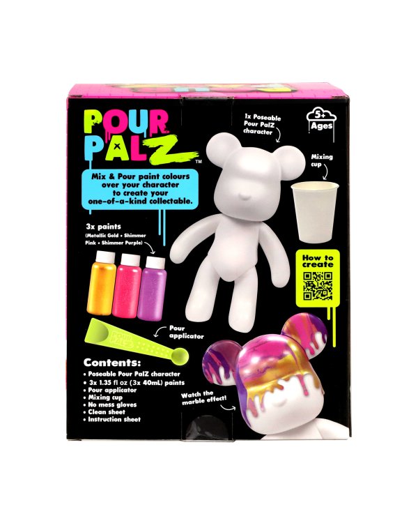 Pour Palz DIY раскрашиваемый мишка – Золотое сияние
