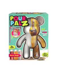 Pour Palz DIY раскрашиваемый мишка – Волшебный металлический блеск